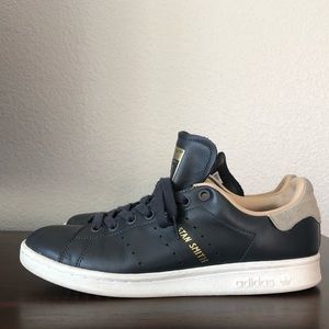 Adidas Stan Smith Black Leather Rare sz8.5